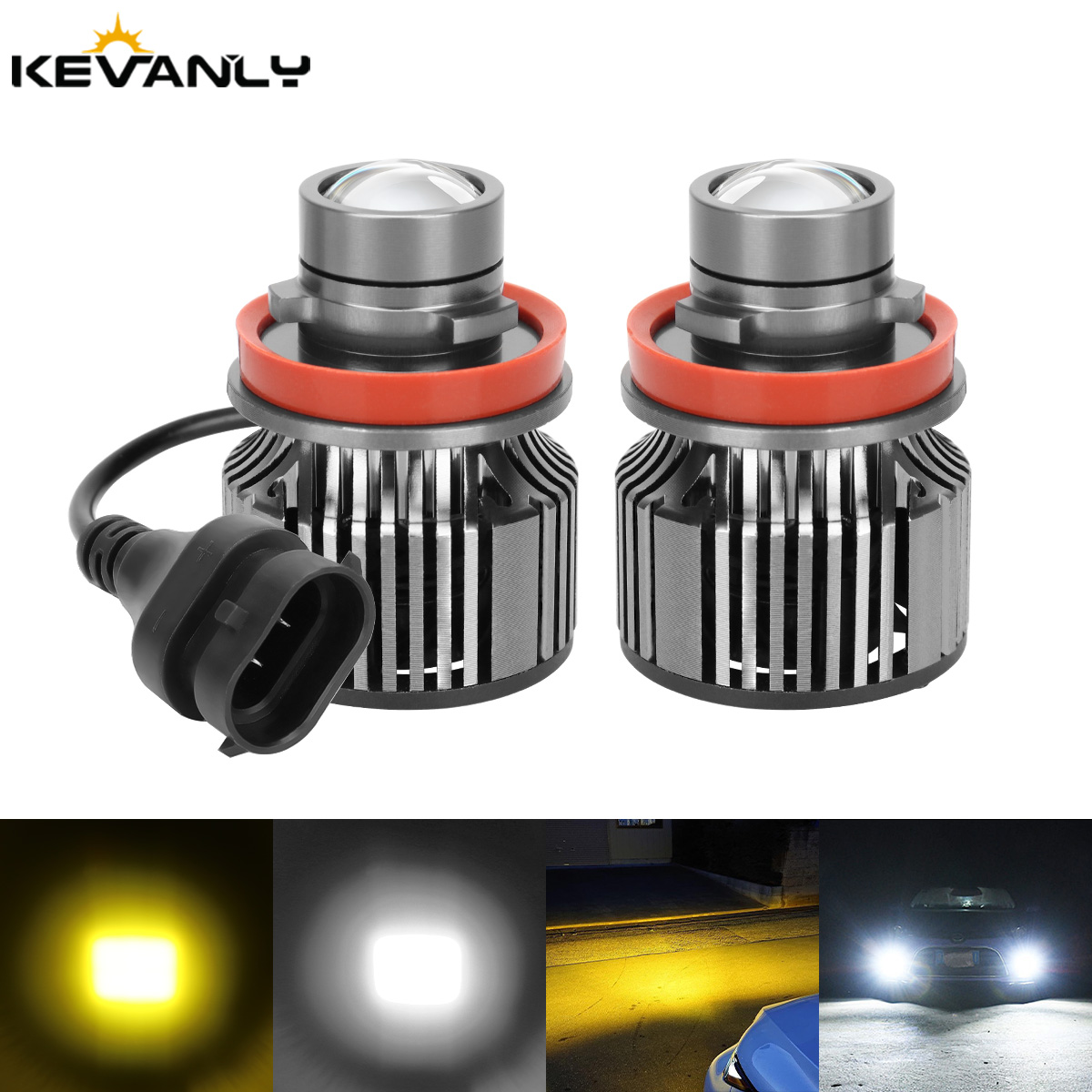 Headlight Aiming Tool - 2PCS Fog Light Bulb Laser Lens