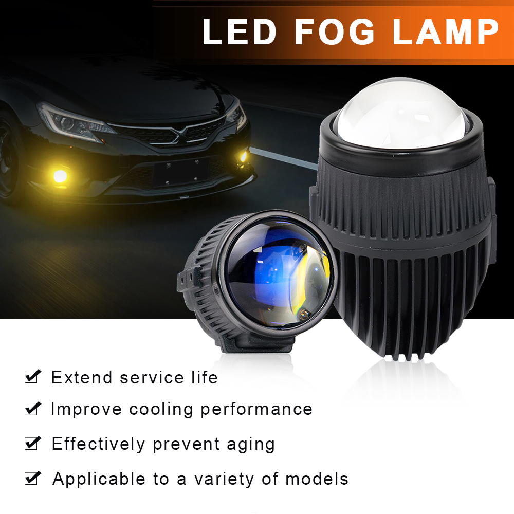 2Inch LED Fog Lamp 3000K 6000K - огляд і ціна Headlight Aiming Tool