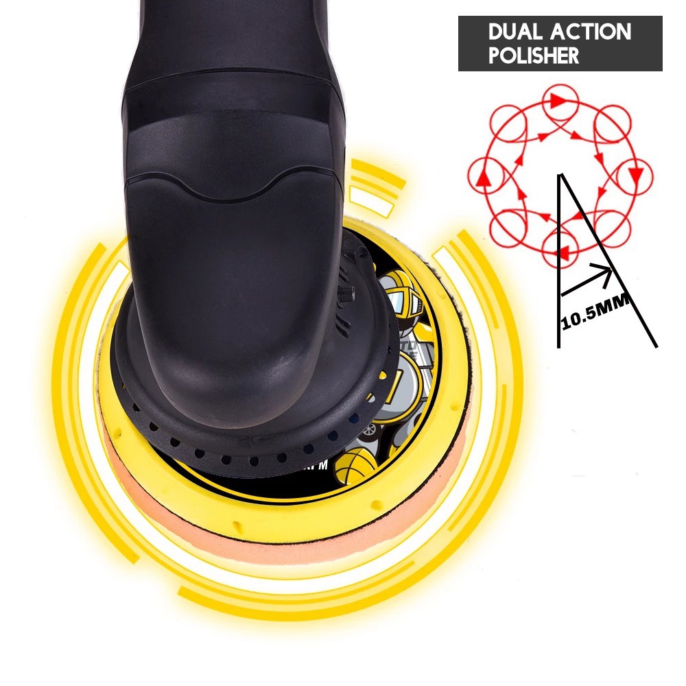 700W Car Polishing Machine 6-i - огляд і ціна Orbital Polisher Da