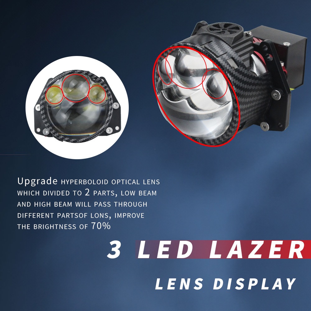 Carolyn H4 H7 Bi LED car lens  - огляд і ціна Headlight Aiming Tool
