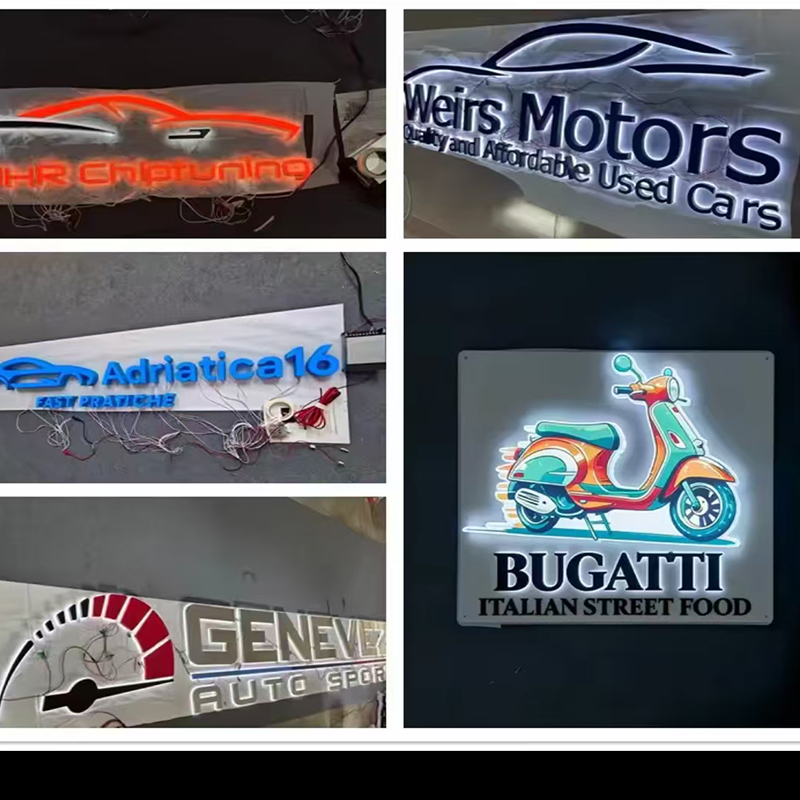 Custom LED Backlit Letter Sign - огляд і ціна Auto Repair Shop Logo
