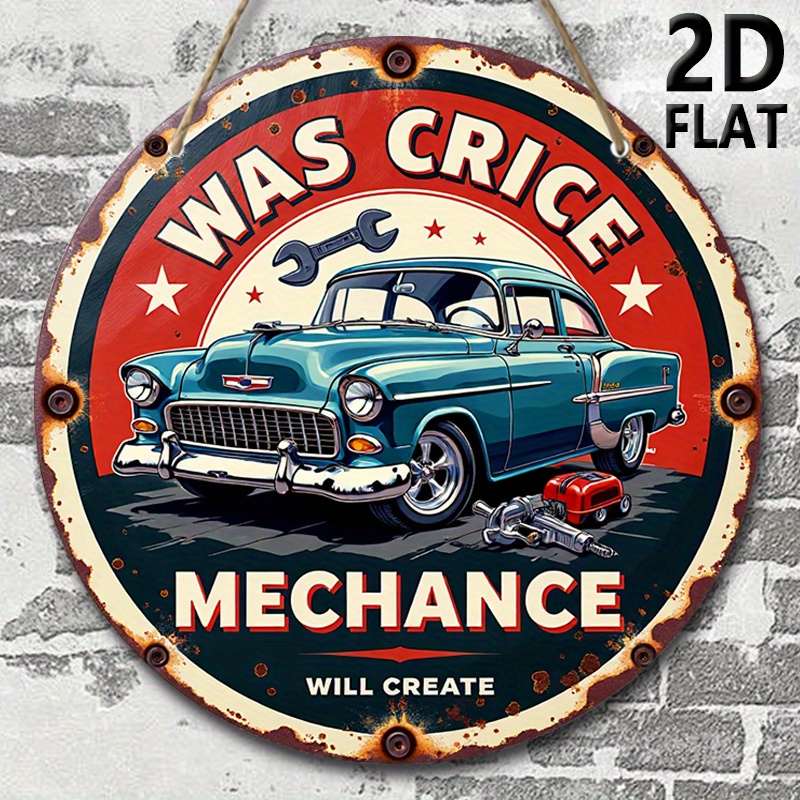 2D plane, retro auto repair sh - огляд і ціна Auto Repair Shop Logo