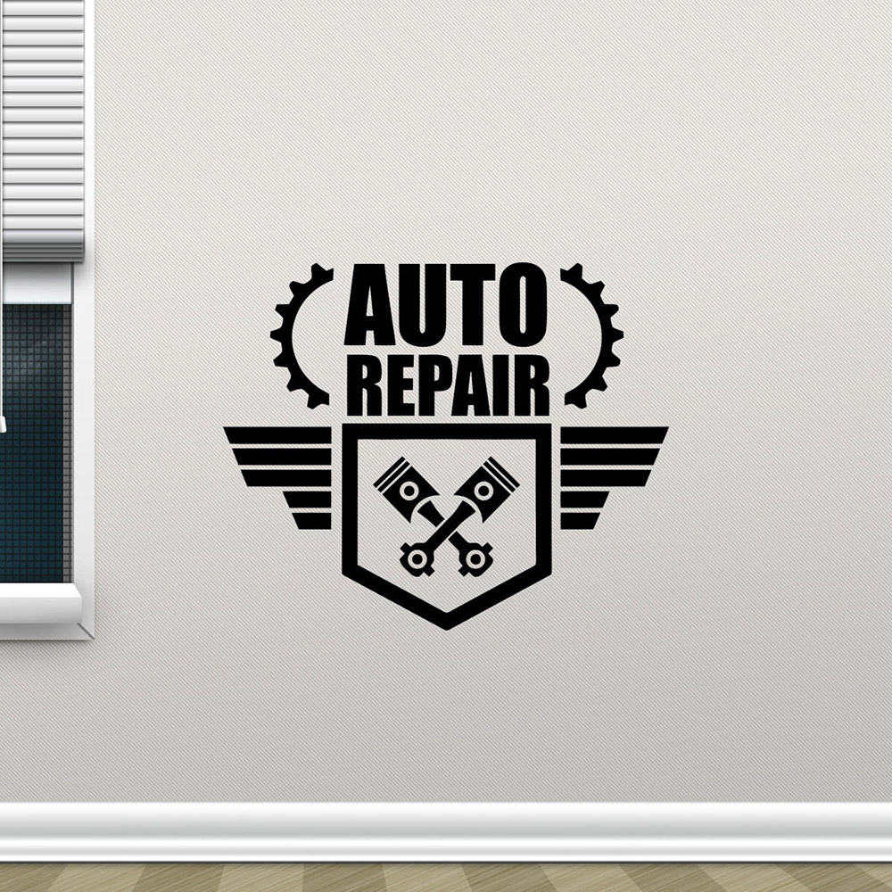 Auto Repair Wall Decals Creati - огляд і ціна Auto Repair Shop Logo